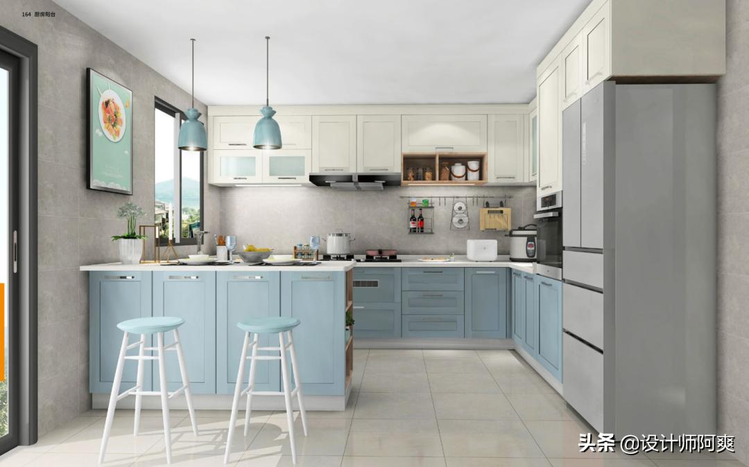 醒醒!厨房只考虑橱柜和布局?难怪中看不中用(图23) 厨房橱柜布局规划图解_橱柜设计图厨房_橱房橱柜设计