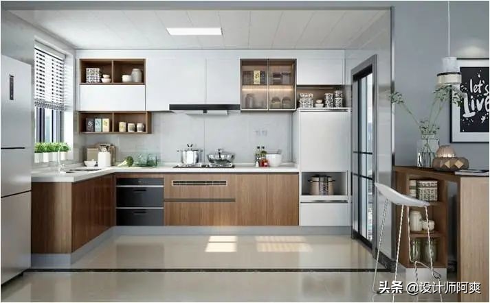 醒醒!厨房只考虑橱柜和布局?难怪中看不中用(图5) 橱柜设计图厨房_厨房橱柜布局规划图解_橱房橱柜设计