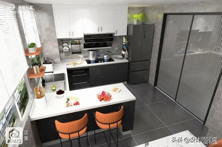 醒醒!厨房只考虑橱柜和布局?难怪中看不中用(图6) 厨房橱柜布局规划图解_橱房橱柜设计_橱柜设计图厨房