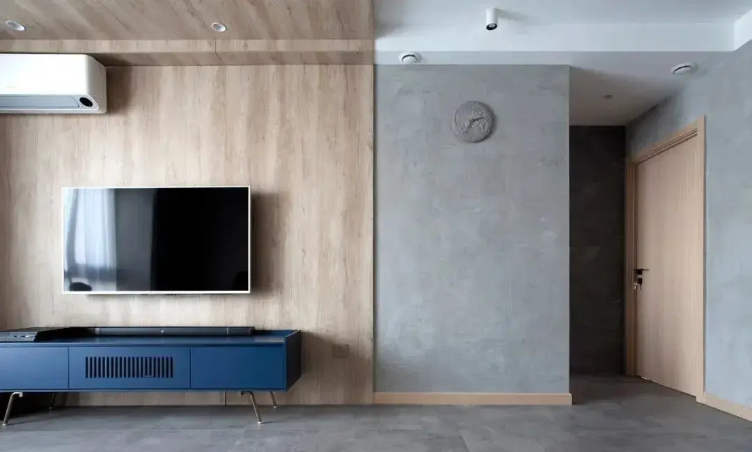 别再刮大白了,这些电视背景墙的“王炸”设计手法,太新潮了!(图6) 石材效果图设计软件_石材设计效果图使用什么软件_石材家装效果图