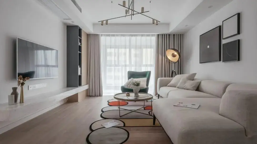 别再刮大白了,这些电视背景墙的“王炸”设计手法,太新潮了!(图10) 石材设计效果图使用什么软件_石材家装效果图_石材效果图设计软件