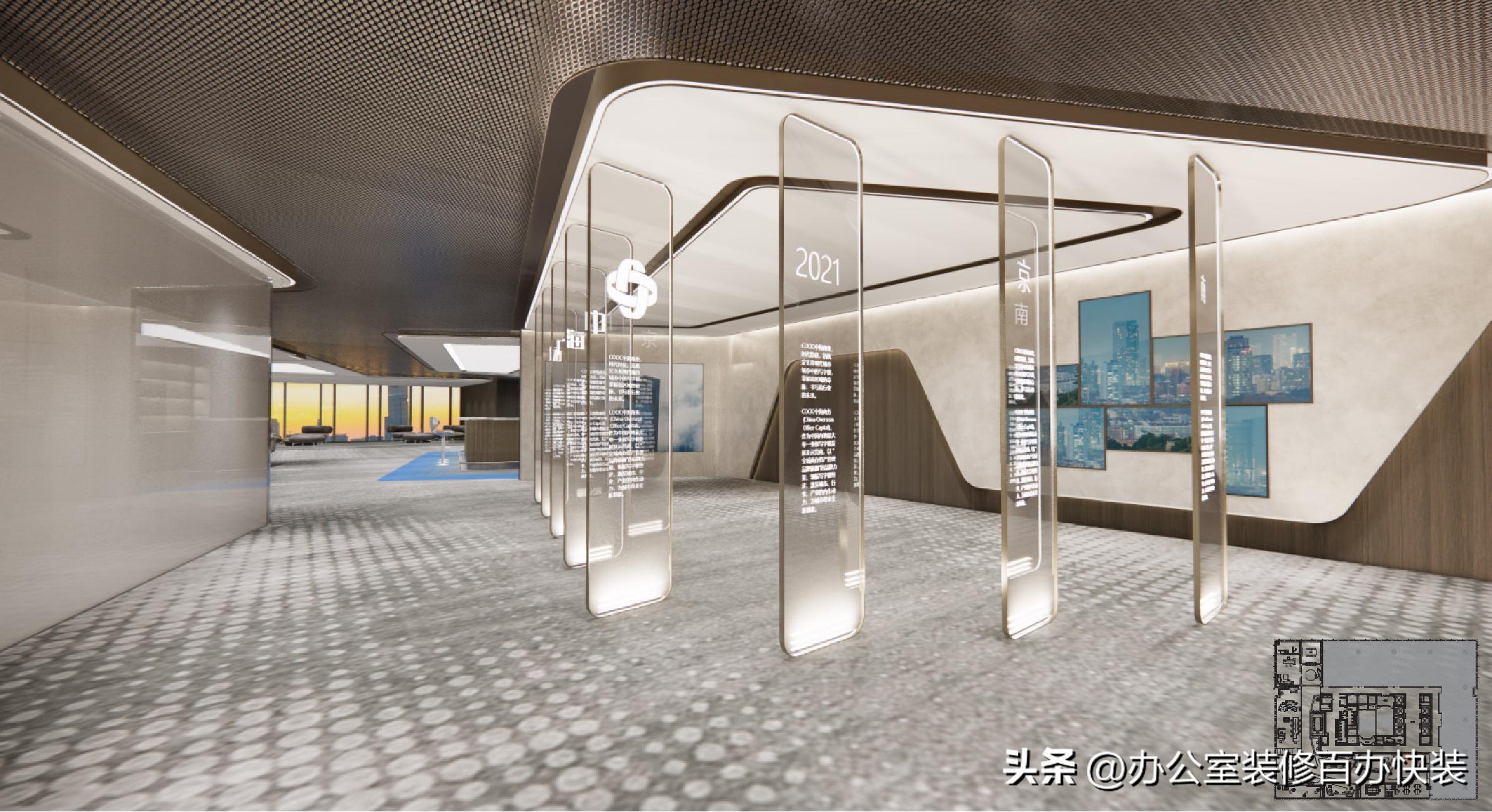 高端商务办公空间的灵魂设计:从细节到整体的美学升华(图2) 办公装修室艺术设计方案_办公装修室艺术设计图片_艺术办公室装修设计