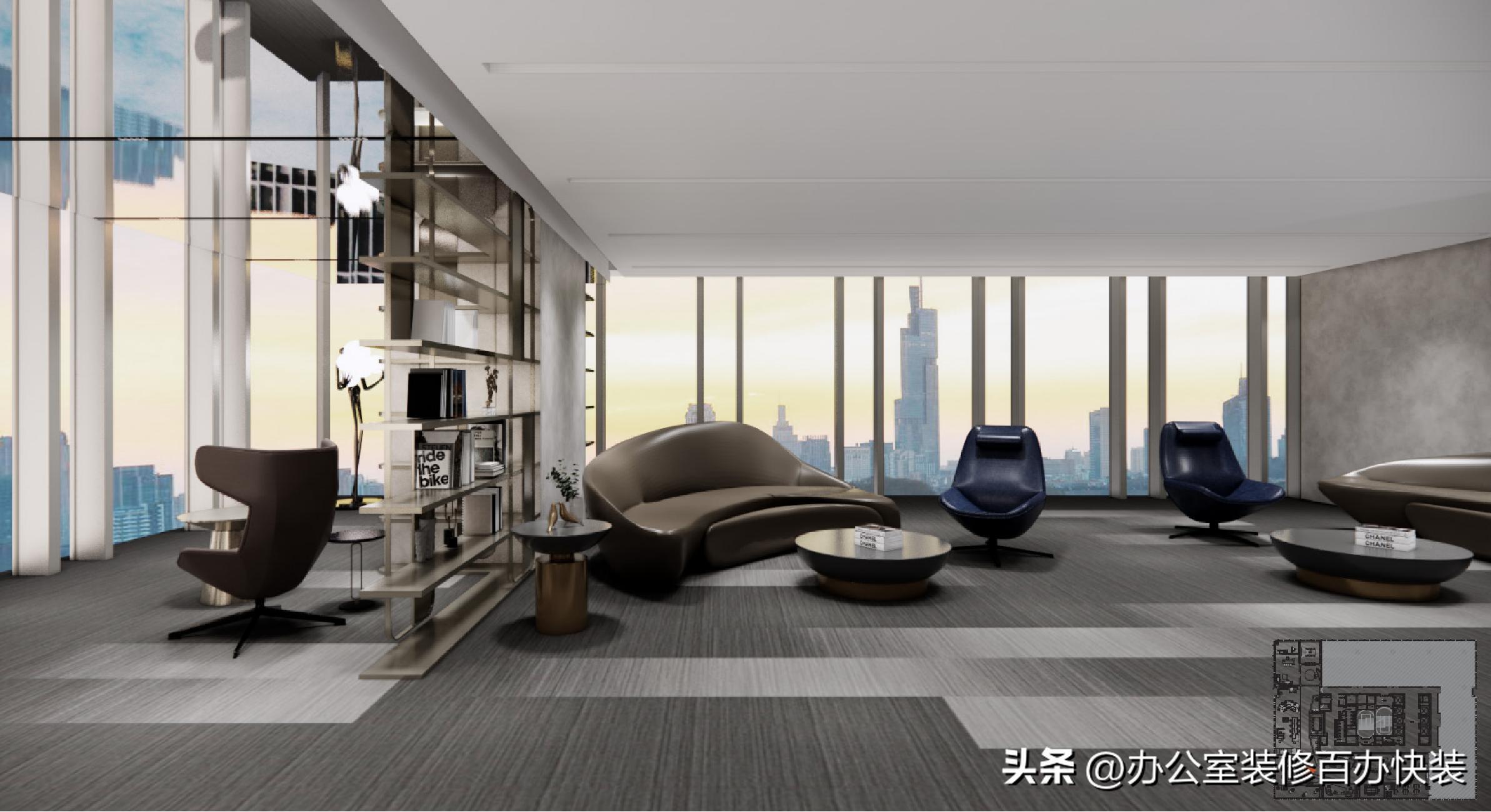 高端商务办公空间的灵魂设计:从细节到整体的美学升华(图3) 艺术办公室装修设计_办公装修室艺术设计图片_办公装修室艺术设计方案