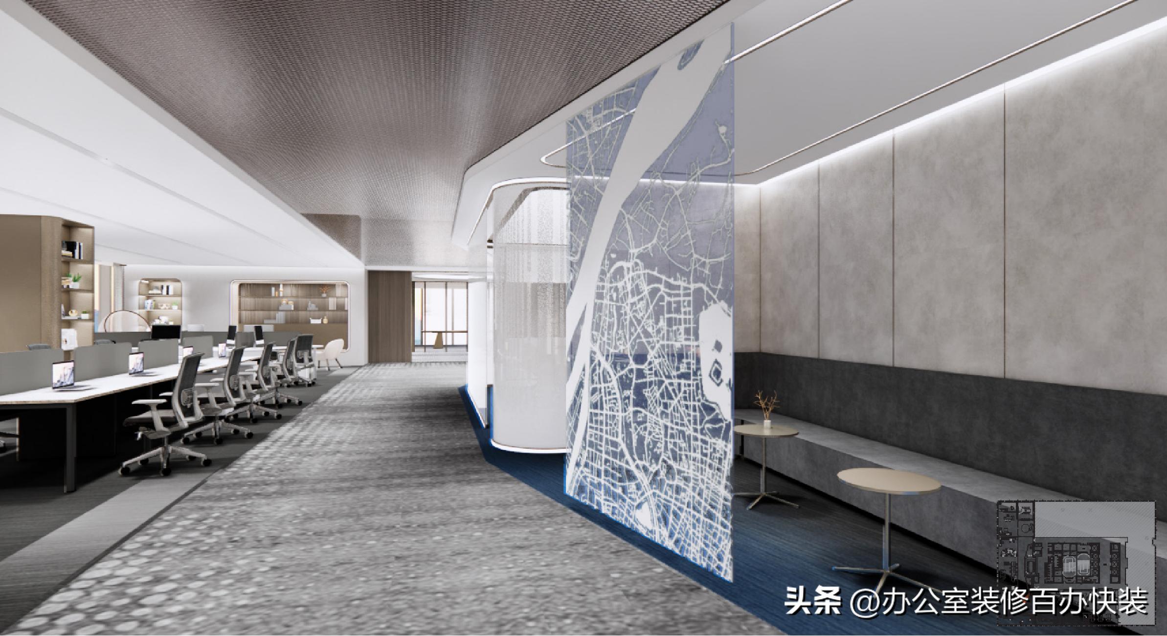 高端商务办公空间的灵魂设计:从细节到整体的美学升华(图4) 办公装修室艺术设计方案_办公装修室艺术设计图片_艺术办公室装修设计