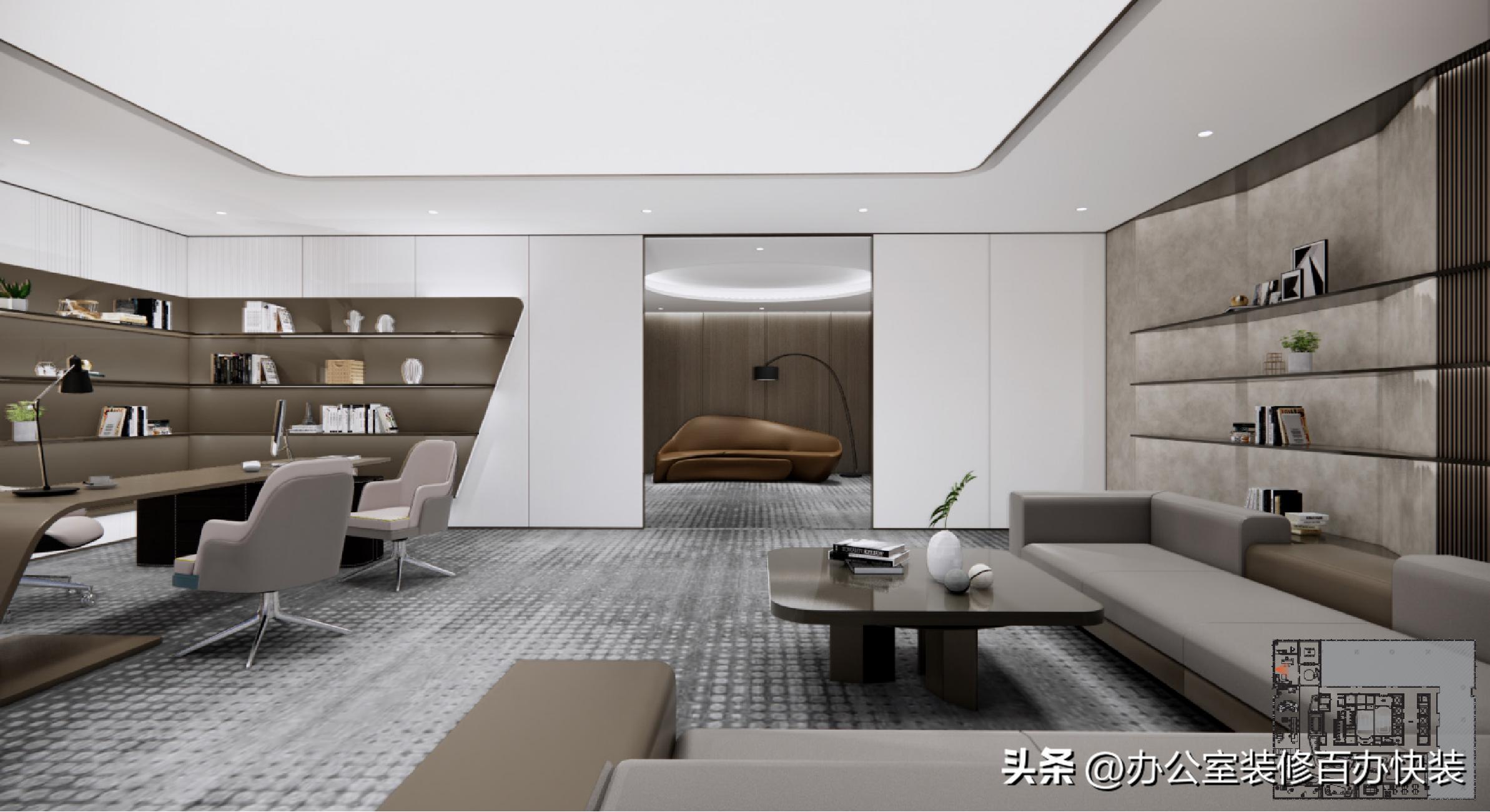 高端商务办公空间的灵魂设计:从细节到整体的美学升华(图6) 艺术办公室装修设计_办公装修室艺术设计方案_办公装修室艺术设计图片