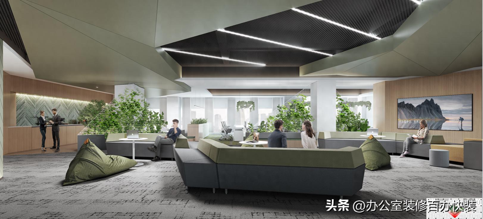 装饰办公室设计_艺术办公室装修设计_办公装修室艺术设计方案