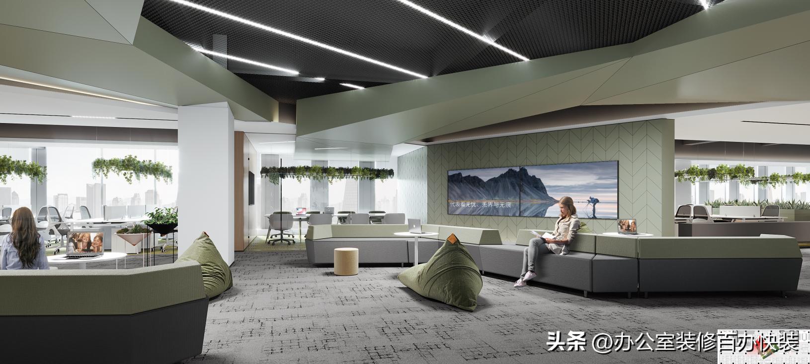 办公装修室艺术设计方案_装饰办公室设计_艺术办公室装修设计