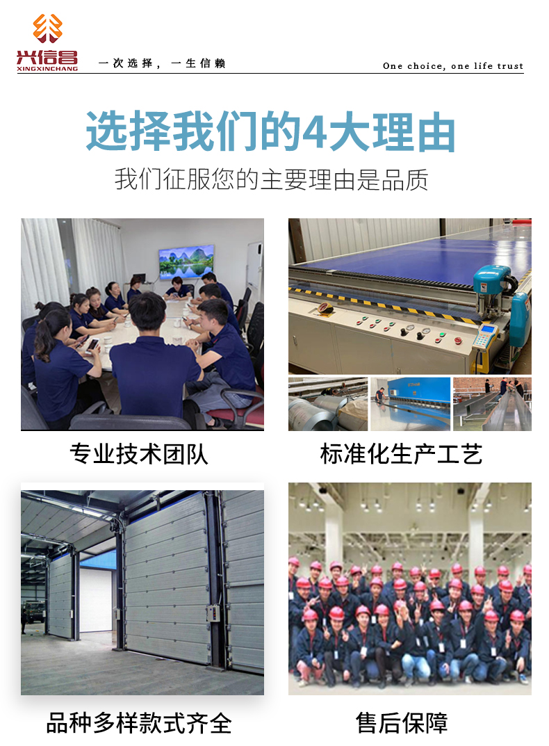 工业垂直提升门大型厂房门电动抗风保温消防自动滑升门翻板车库门(图15)