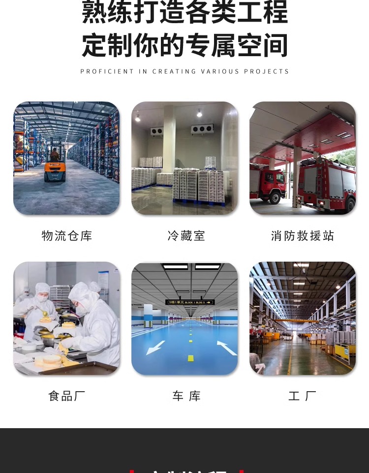 工业提升门物流园工厂仓库滑升门保温抗风消防救援站翻版车库门(图9)