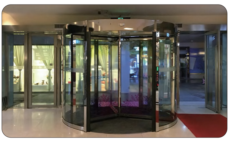 商铺进户门自动旋转门酒店两翼三翼电动感应门宾馆平移门旋转门(图7)
