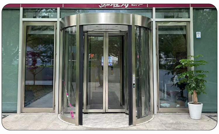 商铺进户门自动旋转门酒店两翼三翼电动感应门宾馆平移门旋转门(图11)