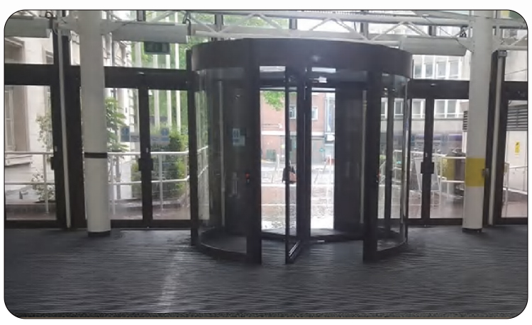 商铺进户门自动旋转门酒店两翼三翼电动感应门宾馆平移门旋转门(图13)