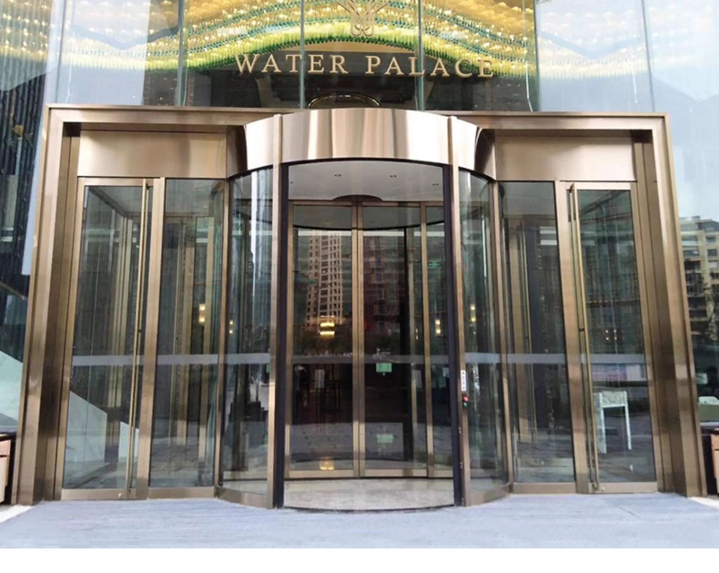 商铺进户门自动旋转门酒店两翼三翼电动感应门宾馆平移门旋转门(图16)