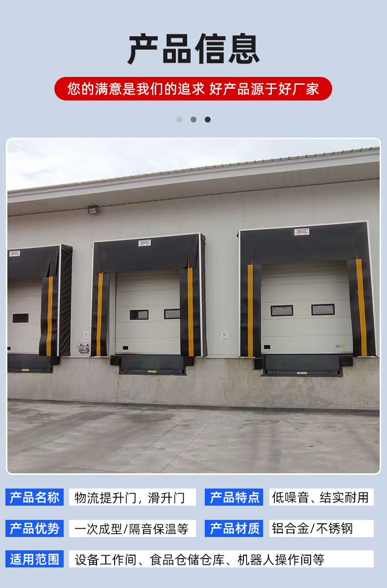 工业提升门自动雷达感应滑升门厂房车间透明提升门车库电动垂直门(图4)