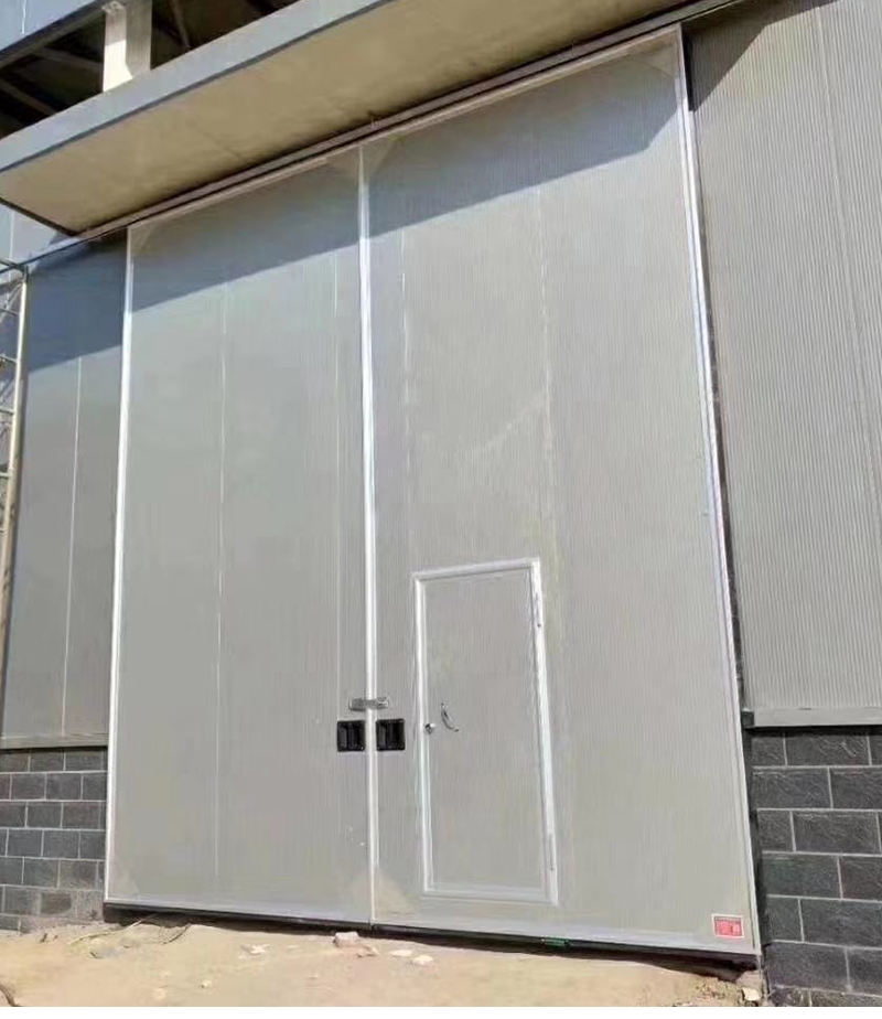 折叠门工业推拉门大门车间门彩钢门岩棉吊轨吊轨折叠门移门工业(图7)