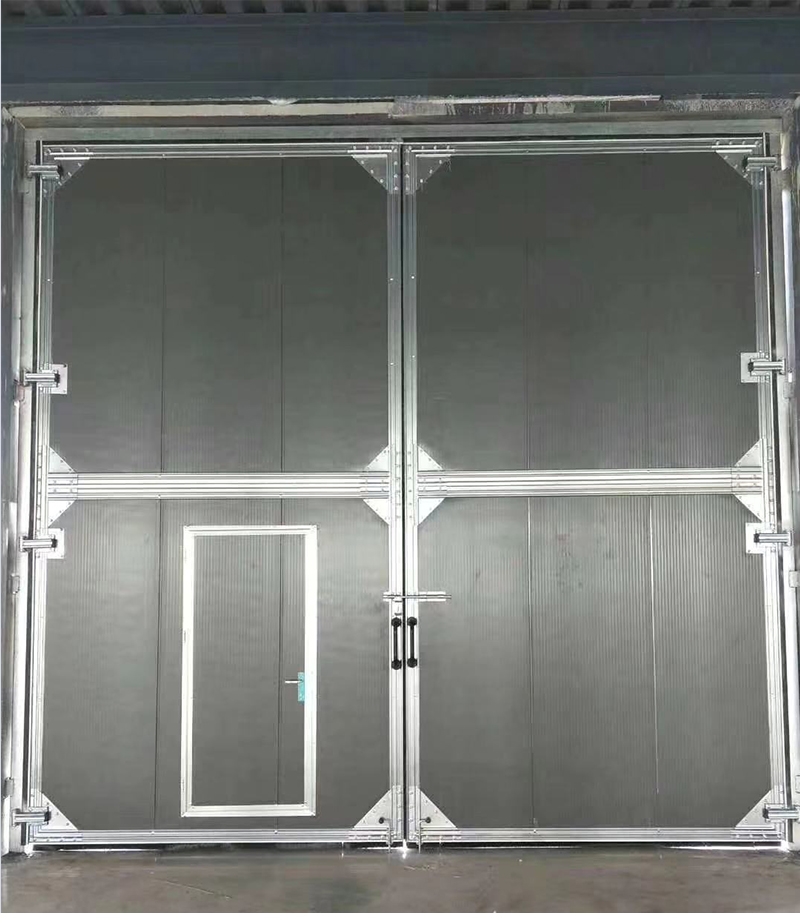 折叠门工业推拉门大门车间门彩钢门岩棉吊轨吊轨折叠门移门工业(图6)