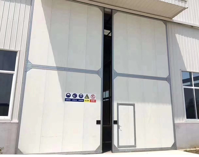 折叠门工业推拉门大门车间门彩钢门岩棉吊轨吊轨折叠门移门工业(图11)