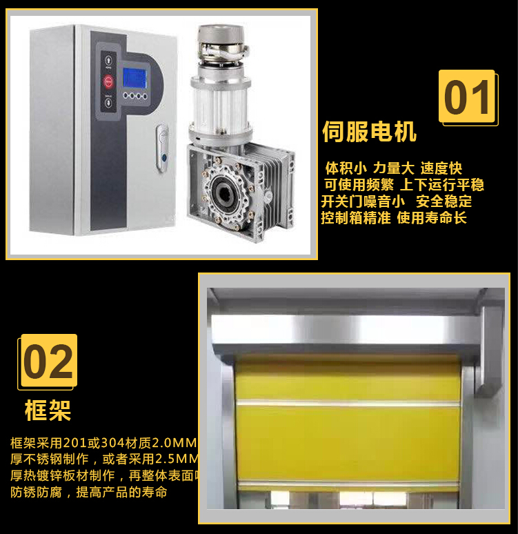 pvc快速卷帘门净化车间自动升降门货淋室通道互锁门电动卷闸批发(图5)