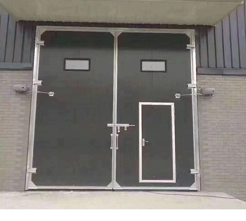 无尘车间彩钢门电动彩钢门岩棉岩棉保温工业平开门彩钢门车间重型(图12)