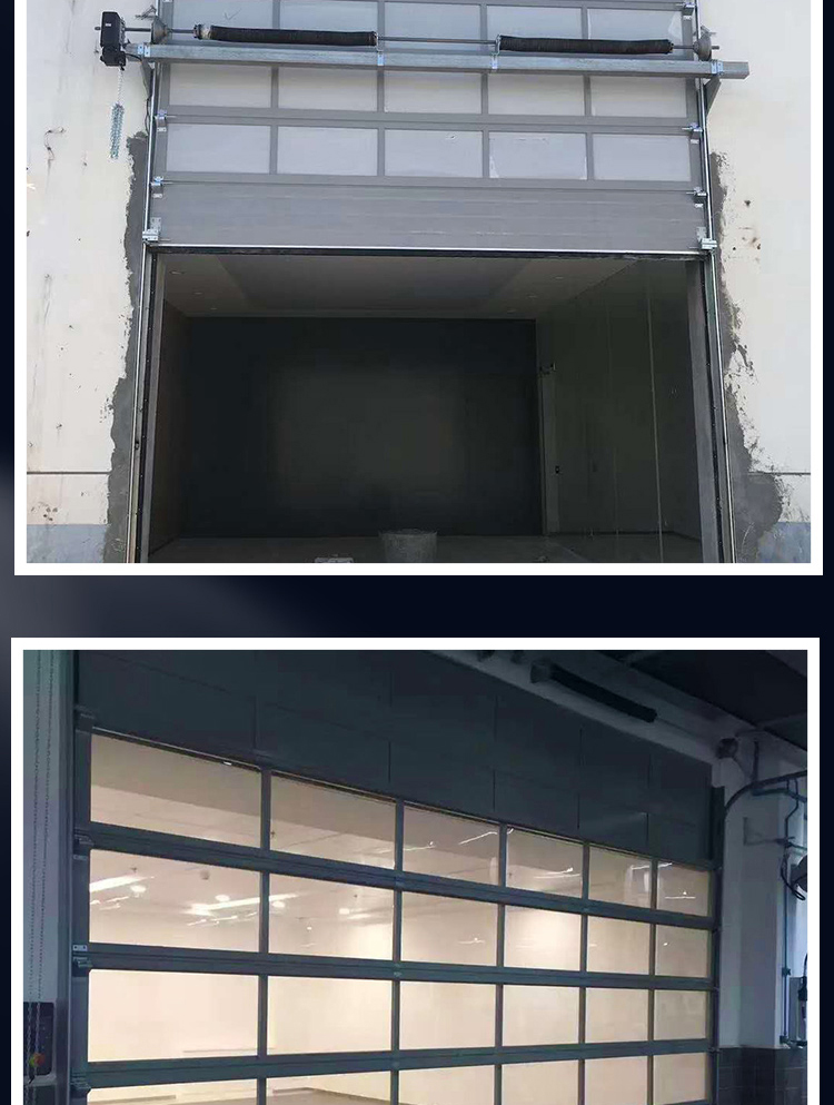 电动工业提升门冷链保温抗风物流仓库门翻板消防车库门垂直滑升门(图13)