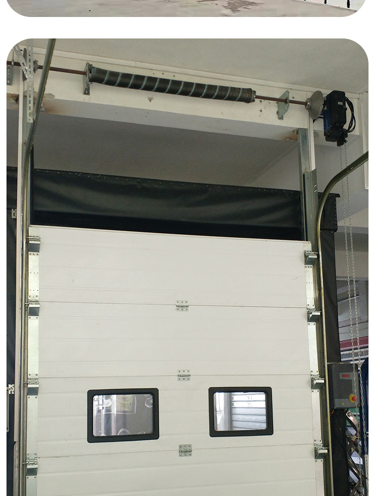 电动工业提升门冷链保温抗风物流仓库门翻板消防车库门垂直滑升门(图20)