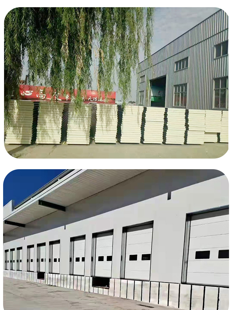 电动工业提升门冷链保温抗风物流仓库门翻板消防车库门垂直滑升门(图19)