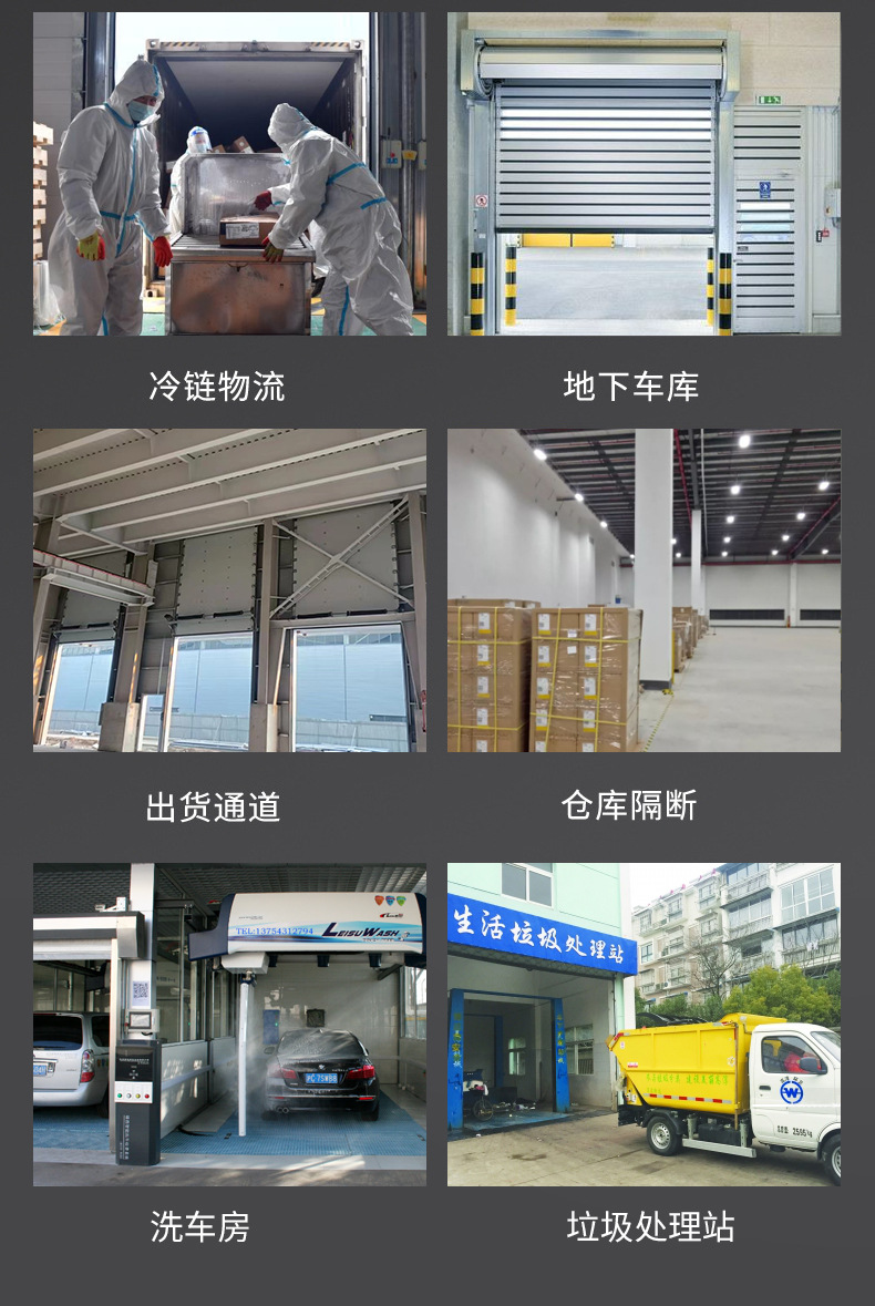 工业提升门工业滑升门厂房铝合金电动提升门抗风保温电动垂直自动(图7)