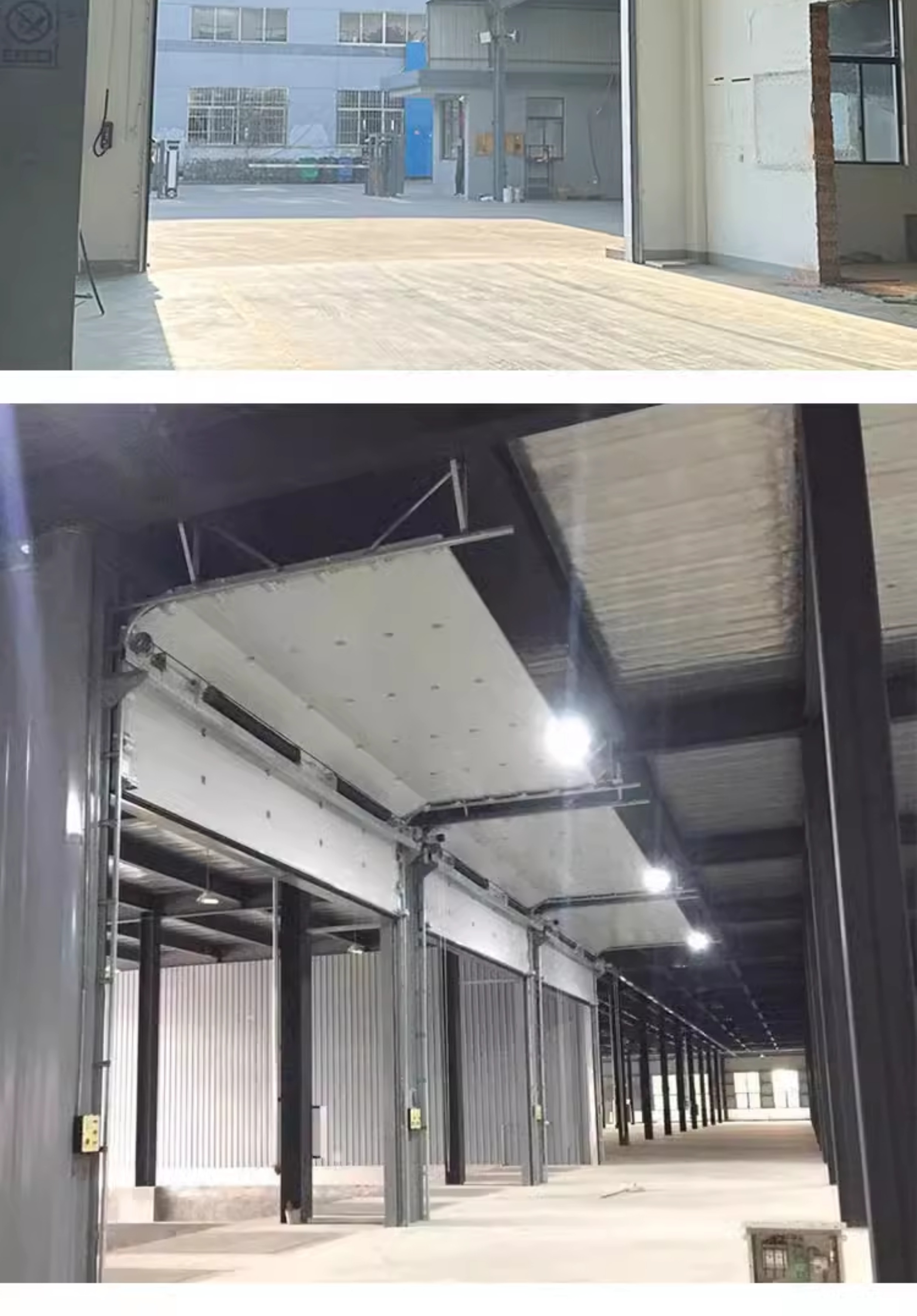 工业提升门垂直快速钢制厂房滑升门抗风保温物流冷仓库翻板提升门(图10)