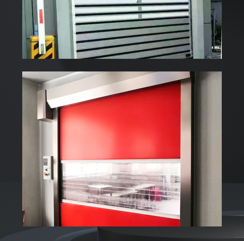 电动卷帘门自动感应PVC快速堆积门不锈钢快速门 工业滑升门厂家(图10)