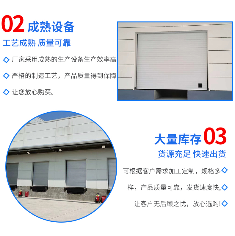 工业提升门物流仓库大门冷链配套保温滑升门冷库快速升降卷帘门(图3)