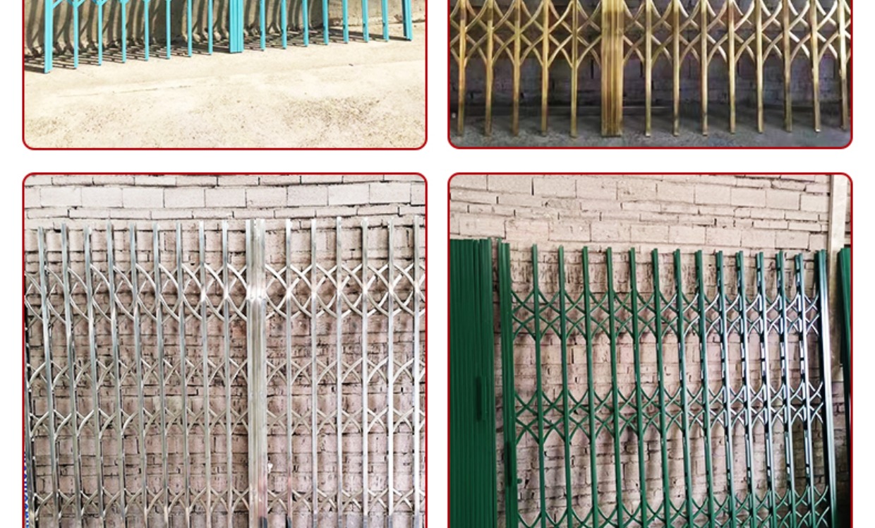 304榄闸门不锈钢拉闸门伸缩折叠推拉门阳台通风铁闸门拉闸防盗门(图20)