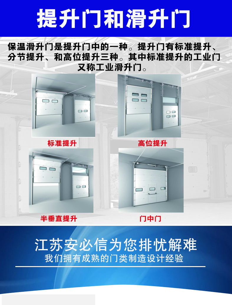 工业提升门保温钢质消防冷链物流仓库抗风翻板电动垂直快速滑升门(图7)