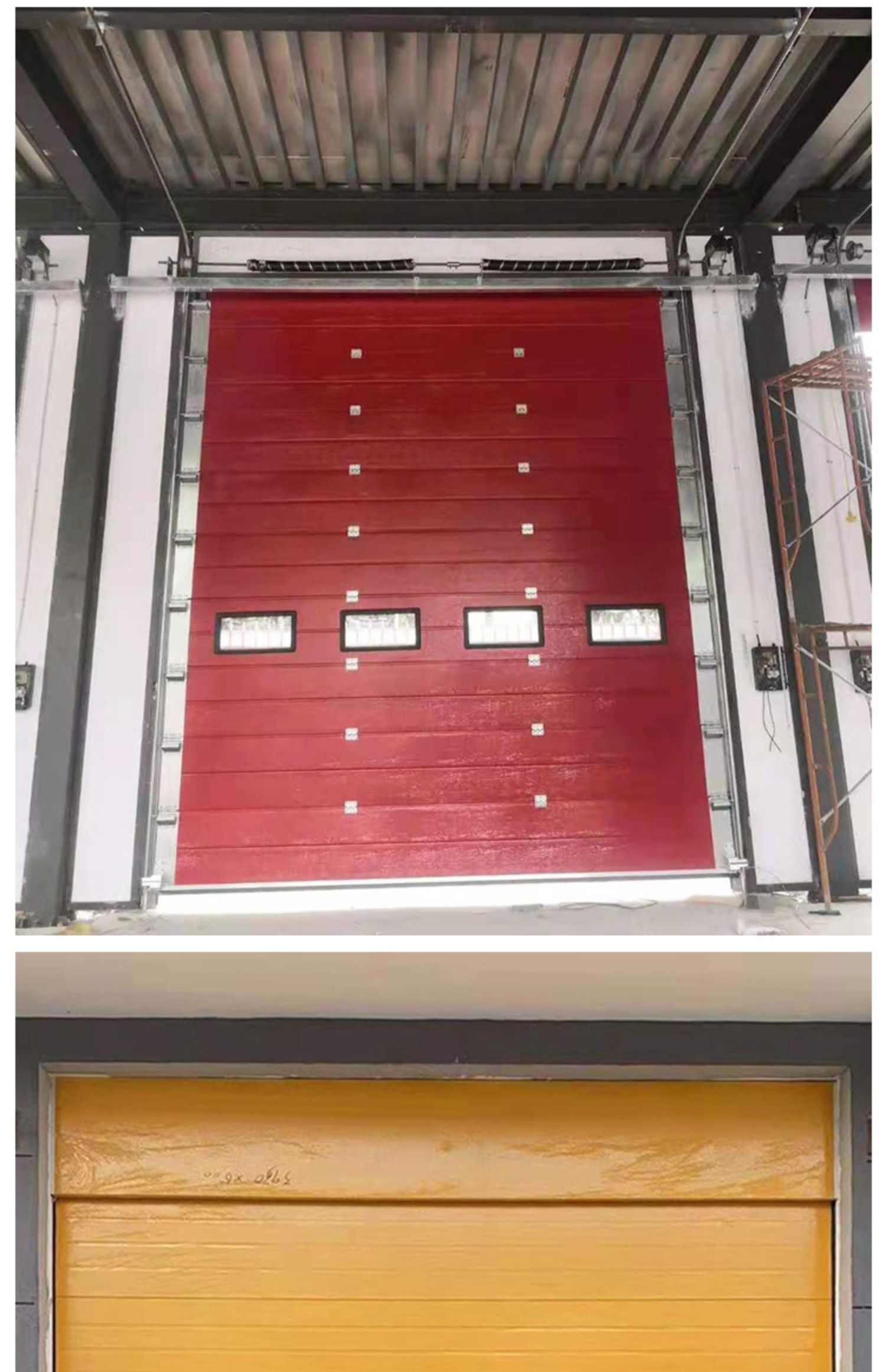 工业提升门保温卷帘门冷链保温物流仓库大门电动滑升门pvc快速门(图11)