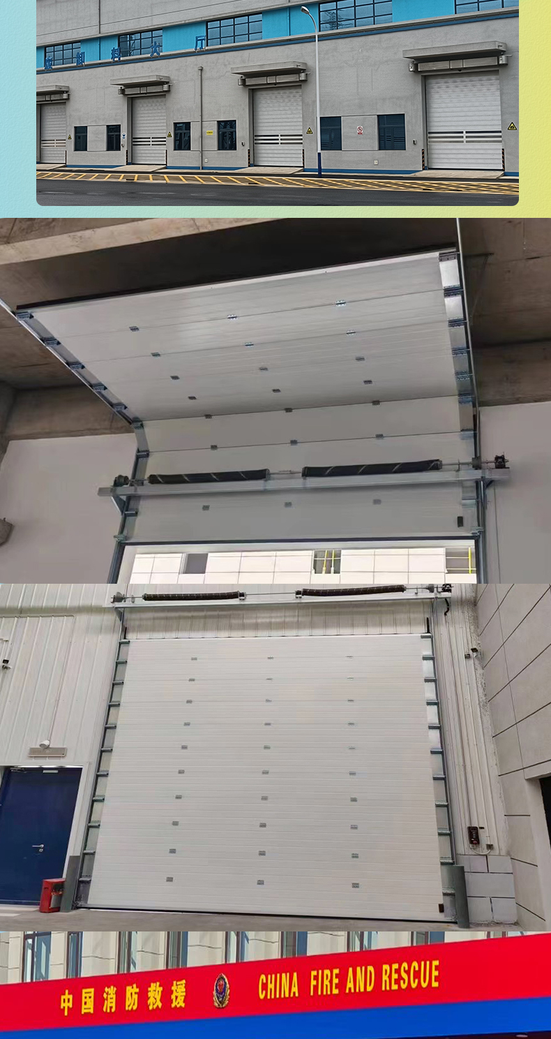 工业提升门厂房车间车库电动感应快速门物流仓库垂直工业滑升门(图18)