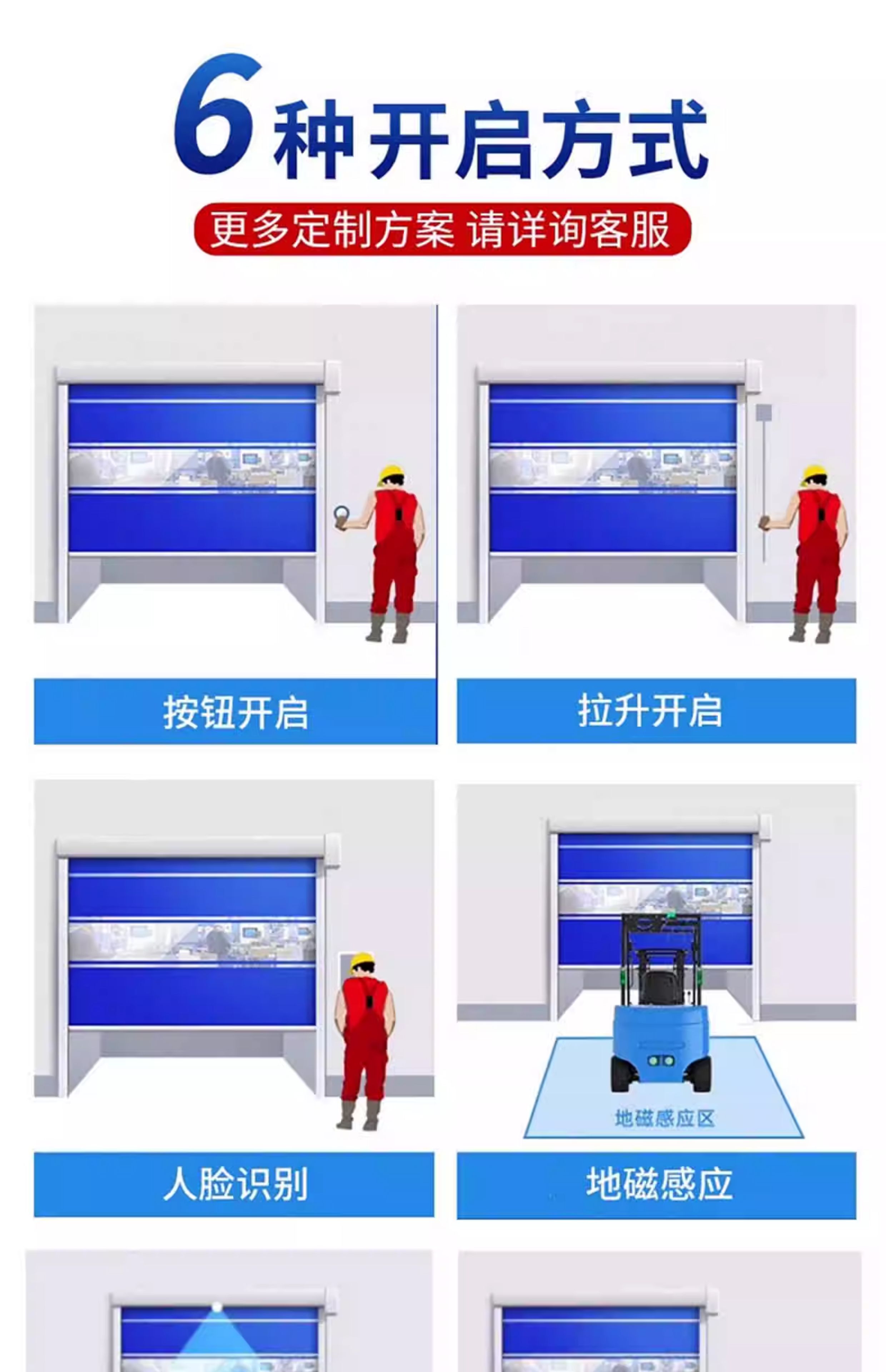 快速卷帘门pvc电动门卷闸门工车间厂工业提升自动感应升降快速门(图12)
