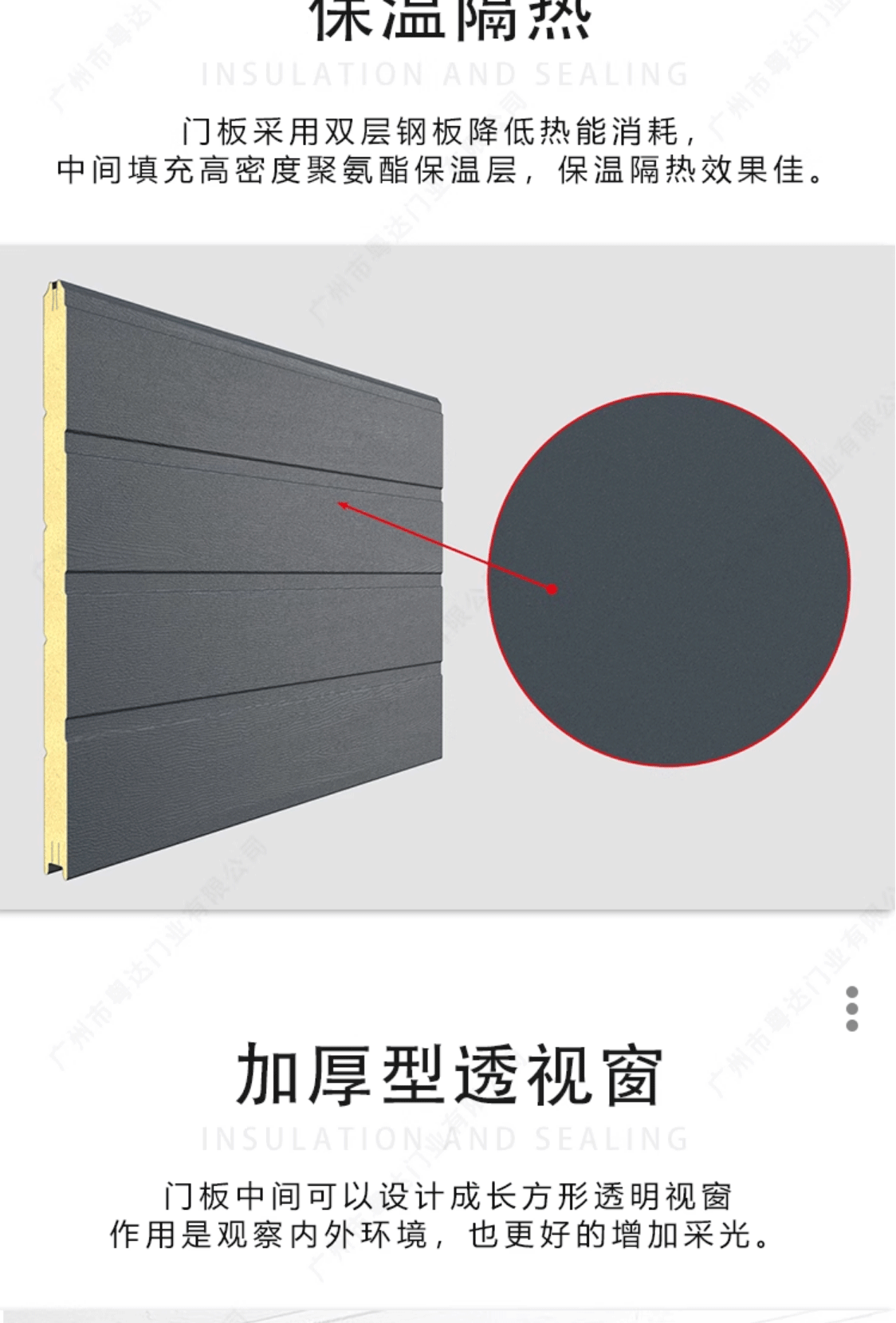 工业提升门冷链冷库保温抗风翻板仓库车库厂房物流园滑升门(图7)