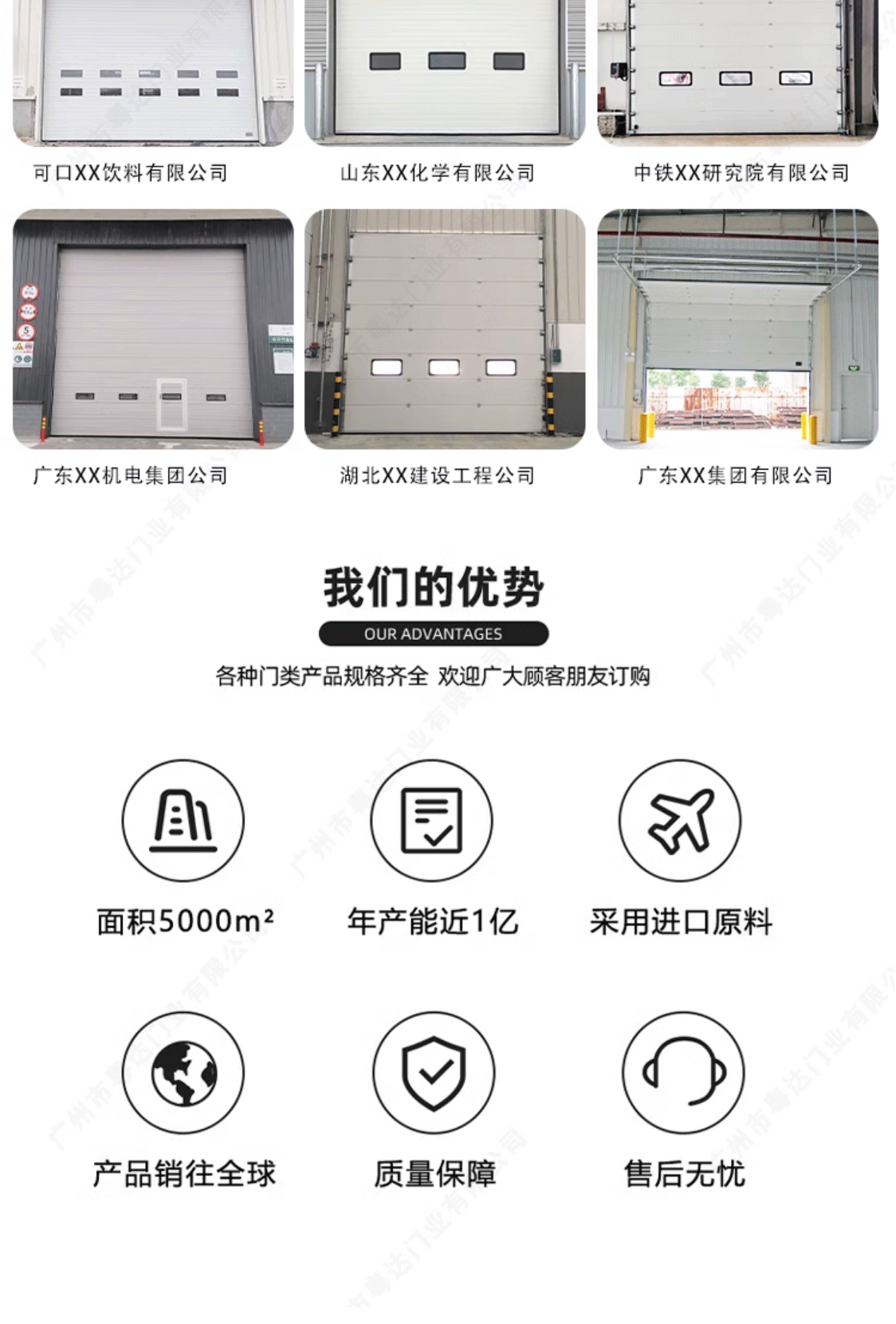 工业提升门冷链冷库保温抗风翻板仓库车库厂房物流园滑升门(图12)