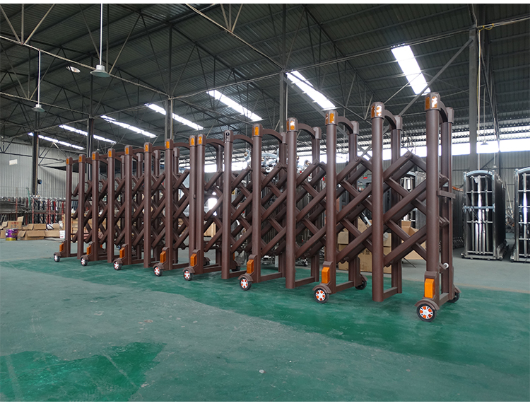 郑州段滑门伸缩门不锈钢电动伸缩门自动伸缩门学校工厂电动大门(图11)