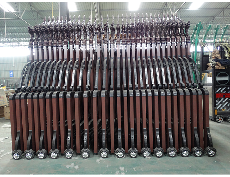 郑州段滑门伸缩门不锈钢电动伸缩门自动伸缩门学校工厂电动大门(图12)