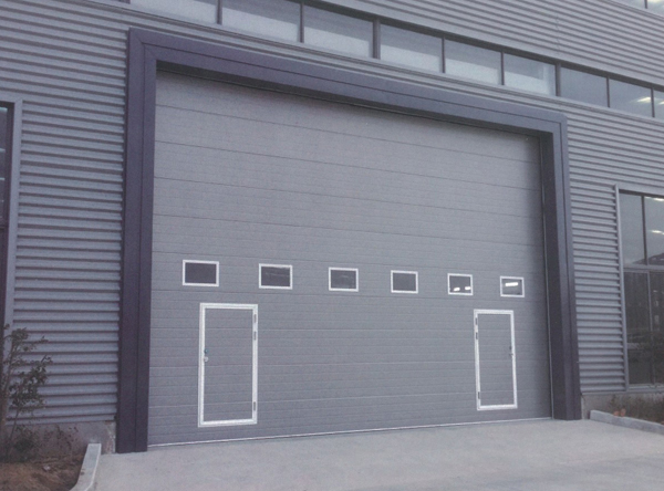 工业垂直提升门大型厂房电动抗风自动滑升翻板车库门工业提升门(图13)