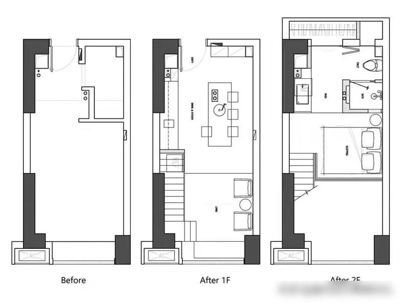 20㎡loft公寓神改造,装修完业主感动到哭,这个设计师太厉害啦(图2) 武汉软装设计工作室_武汉软装设计培训学校_武汉软装设计师哪家好