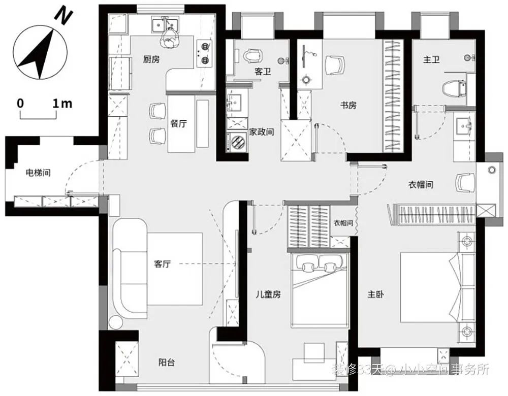 她家连改不了的角落都用好了(图4) 武汉软装设计师哪家好_武汉软装设计工作室_武汉软装设计培训学校