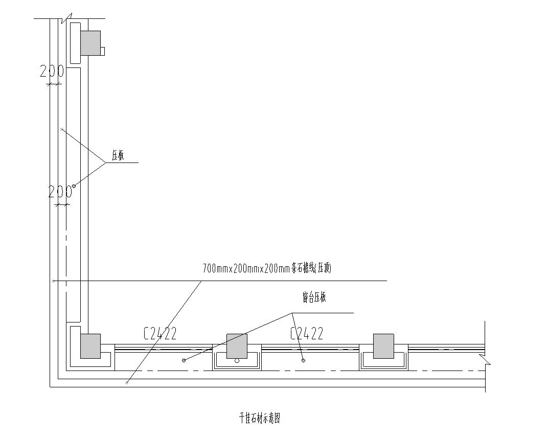 干挂石材施工方案(图1) 花岗岩石材墙贴_石材墙裙花岗岩怎么做_花岗岩石材墙裙