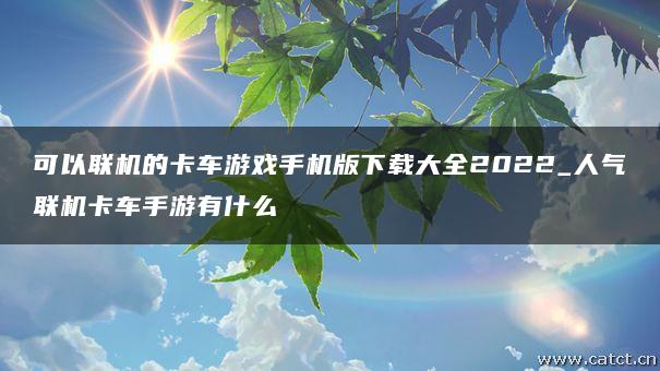 可以联机的卡车游戏手机版下载大全2022_人气联机卡车手游有什么