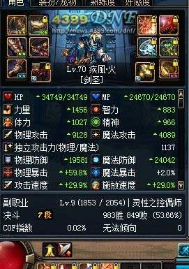 DNF80级版本堆破极效果