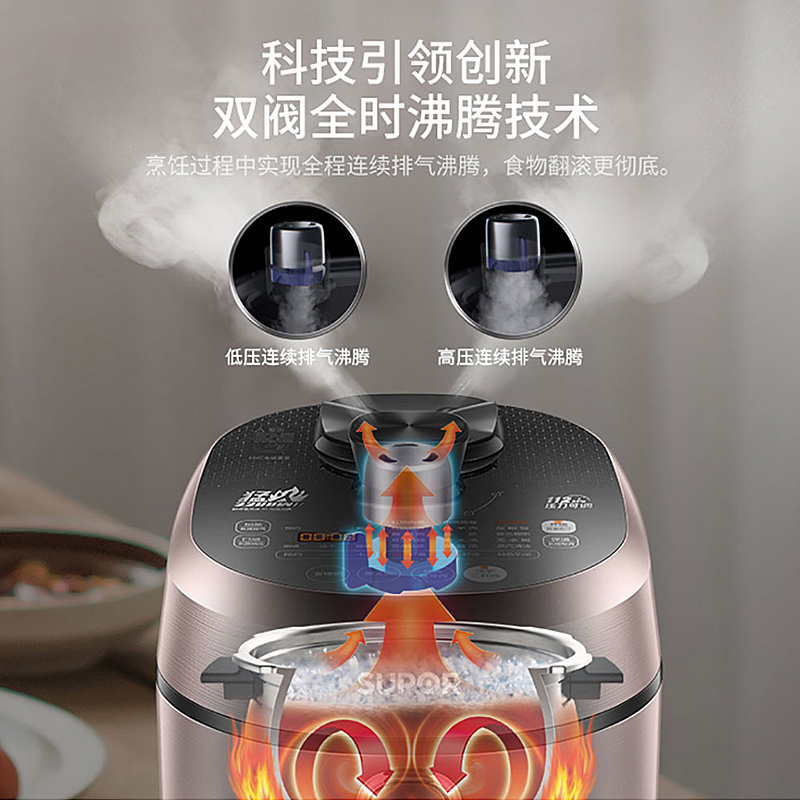 十款自动电压力锅精明之选榜推荐(图3) 苏泊尔 (supor)电压力锅sy-508电压力锅