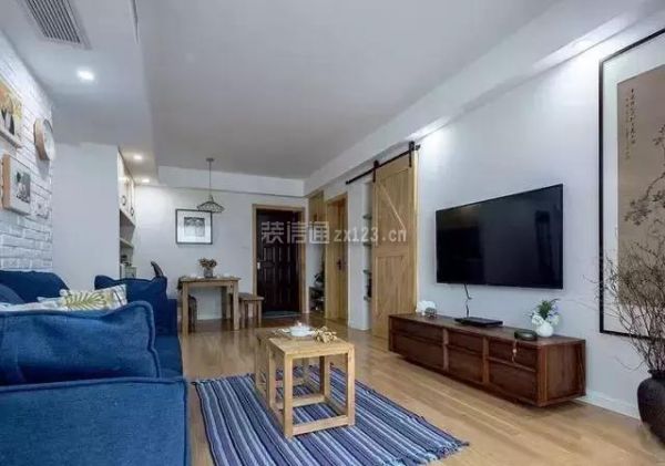 诸暨85平小户型装修案例,客厅阳台改成了榻榻米休闲区!(图1) 客厅户型装修效果图_客厅户型图有哪几种_小户型装修设计图客厅