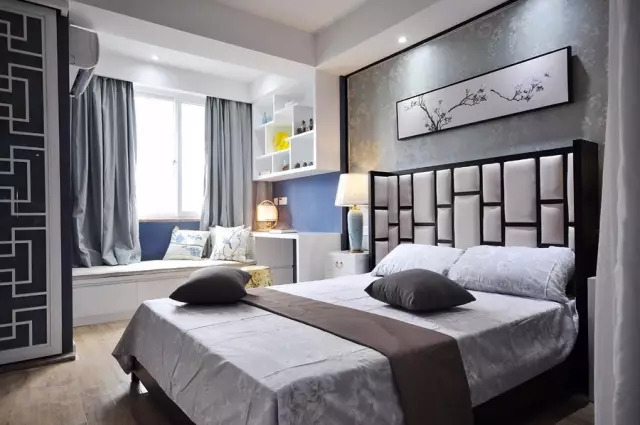 50㎡新中式单身公寓,高端大气,韵味十足!(图11) 户型图公寓单间_50平方单身公寓户型图_单身户型平面图