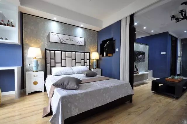 50㎡新中式单身公寓,高端大气,韵味十足!(图8) 户型图公寓单间_单身户型平面图_50平方单身公寓户型图