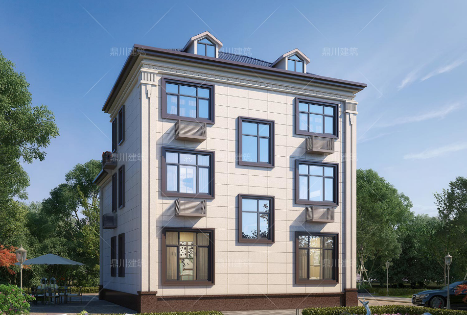 7套农村自建别墅,大气又实用,经典耐看韵味十足,值得收藏!(图11) 楼房装修图片大全农村_新中式三层别墅设计_方柱雕花别墅